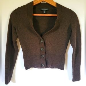 Cropped Brown Sweater (Size S)